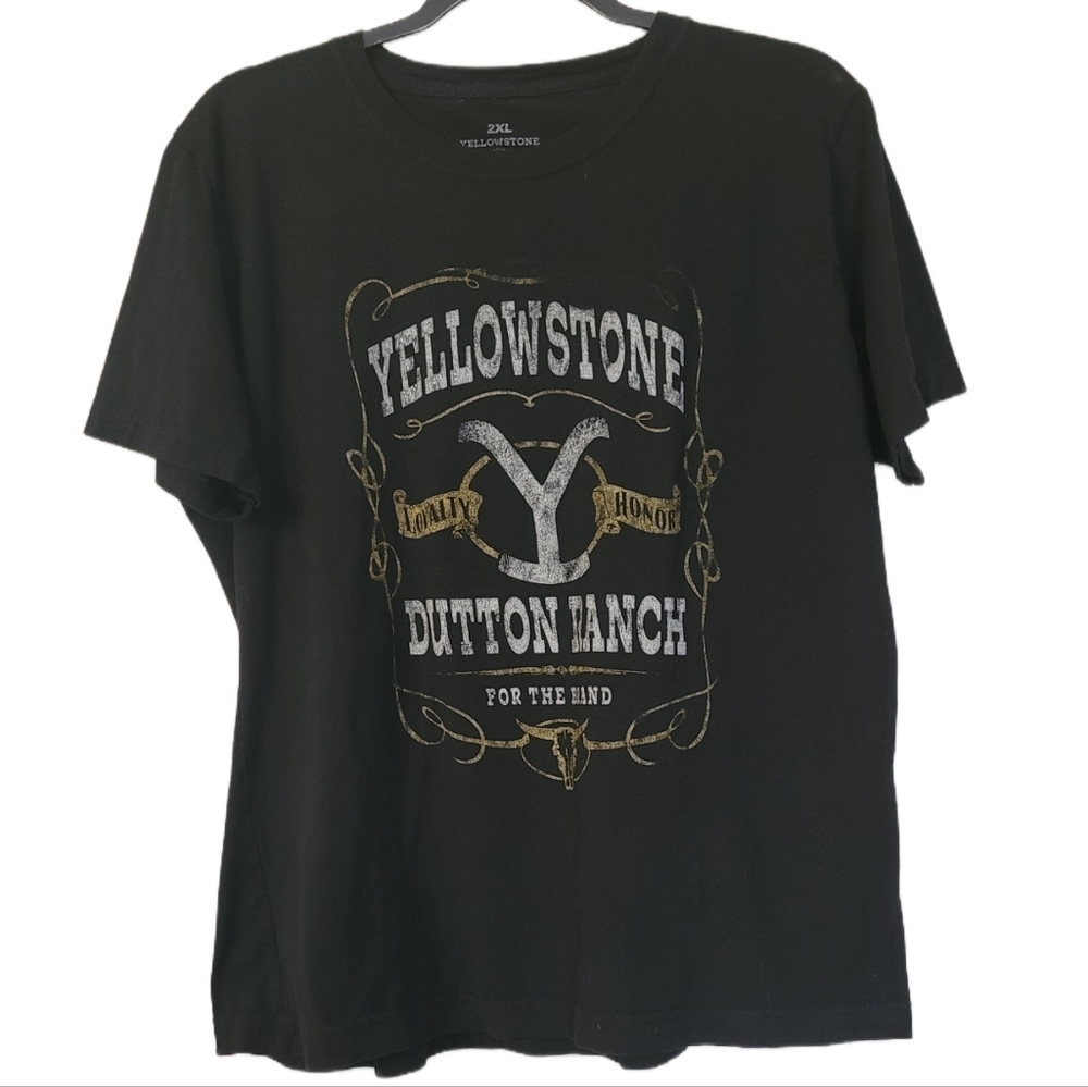 Yellowstone Black Graphic Tee - Dutton Ranch